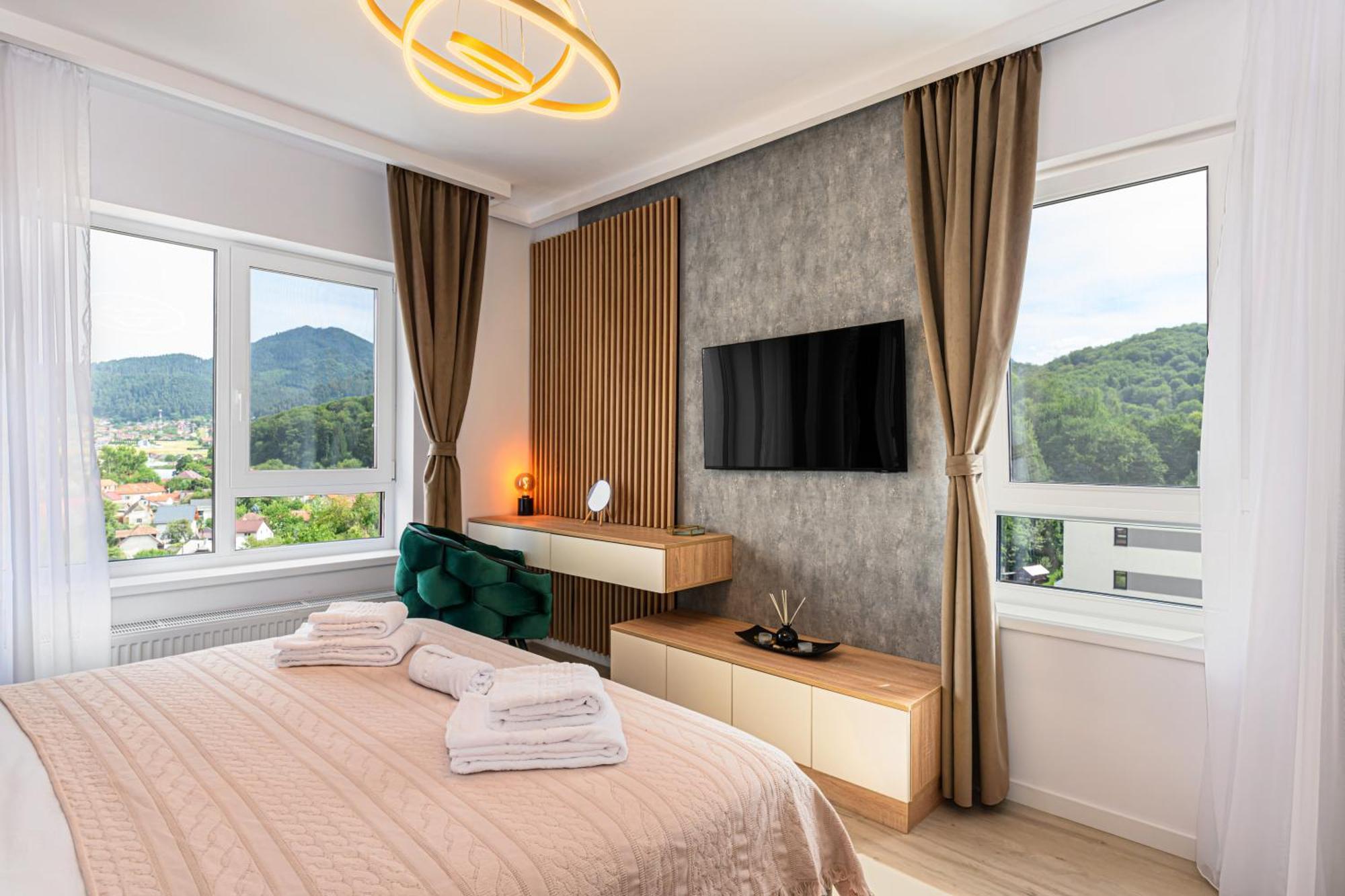 Mountain View Retreat Apartment - Braşov Esterno foto